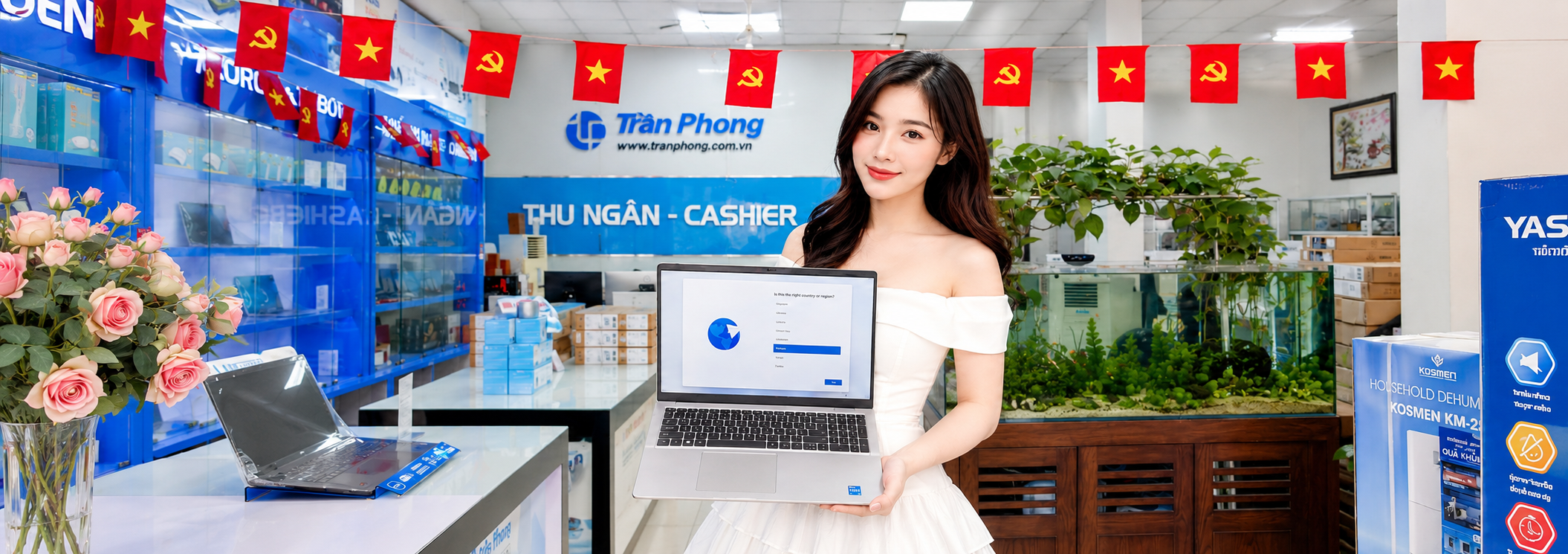 Laptop chinh hang