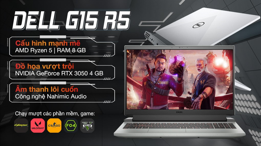 Laptop Dell Gaming G15 5515 (P105F004CGR) (R5 5600