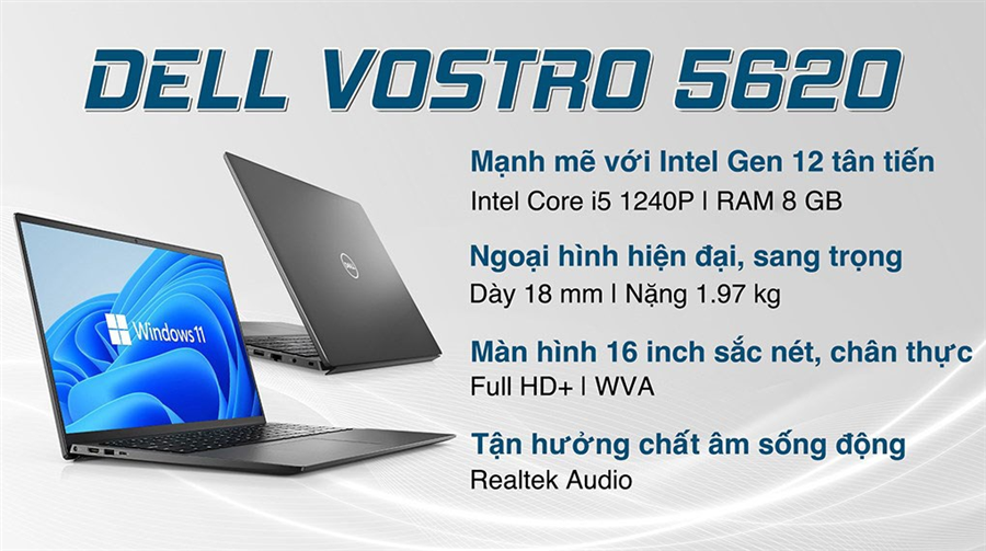 Máy tính xách tay Dell Vostro 5620 (Core i5 1240P/