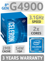 Intel Celeron G4900 3.1Ghz / 2MB / Socket 1151 (Coffee Lake )