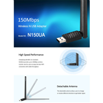Bộ thu sóng Wifi Totolink N150UA-V5 - USB Wi-Fi chuẩn N 150Mbps - Phiên bản mới cực khỏe