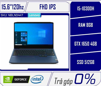 Lenovo IdeaPad Gaming 3 15IMH05 i5 10300H/8GB/512GB/GTX 1650 4GB/15.6FHD/Win 10