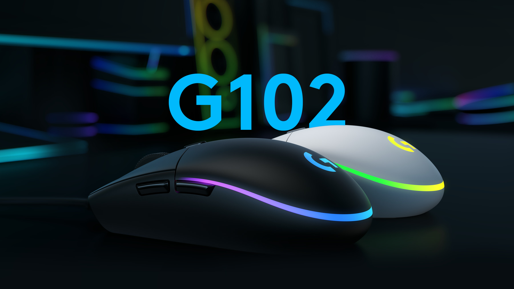 Chuột gaming Logitech G102 Gen2 Lightsync - Có 2 màu đen và trắng