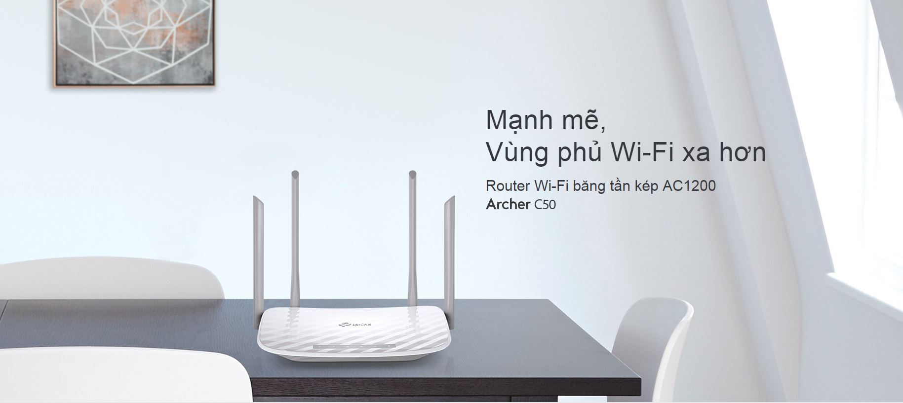  Bộ phát wifi TP-Link Archer C50 Wireless AC1200Mbps