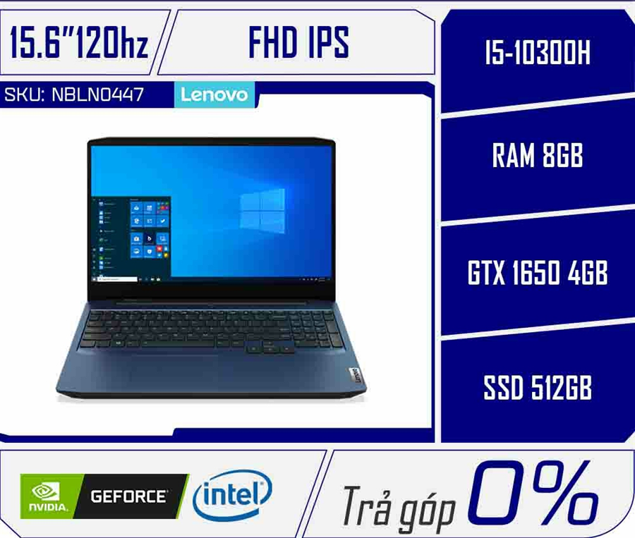 Lenovo IdeaPad Gaming 3 15IMH05 i5 10300H/8GB/512GB/GTX 1650 4GB/15.6FHD/Win 10