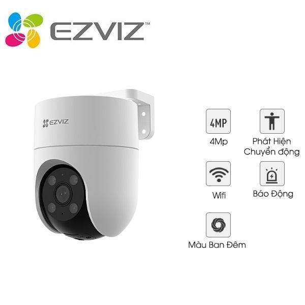 Camera Wifi ngoài trời quay quét EZVIZ H8C 2K+ 4MP (CS-H8C-R100-1J4WKFL) -  tích hợp