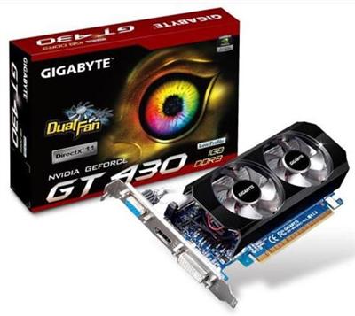 GIGABYTE™ 2GB DDR3 - nVIDIA Geforce GT 430 GPU (GV N430-2GI) - PCI-E 2.0 - 128bit 
