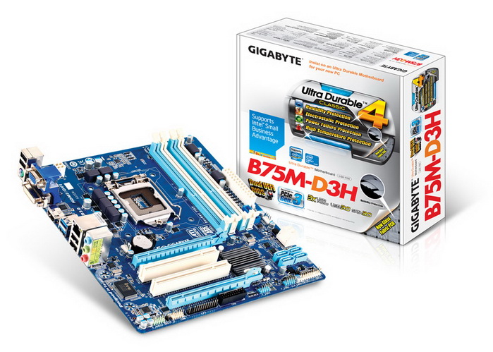 GIGABYTE™ GA B75M-D3H - Intel B75 Chipset