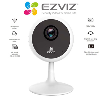 Camera EZVIZ CS-C1C-B (C1C-B 1080P) Full HD 2.0 Megapixel, góc nhìn 106 độ, Âm thanh 2 chiều, cảnh báo chuyển động