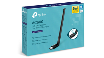 USB Thu Sóng WiFi Công Suất Cao AC600-TP-Link T2U Plus - Card mạng không dây USB