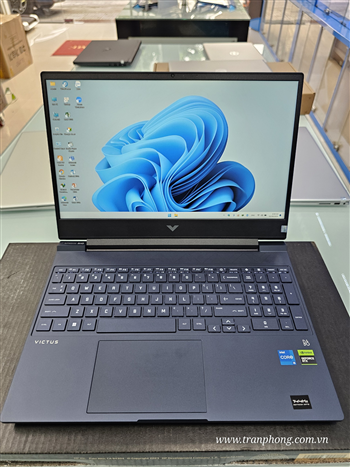 Laptop HP Gaming Victus 15-fa0033dx Core i5-12450H, 16GB Ram, SSD 512Gb,  VGA RTX3050 4Gb, Màn hình 15.6 FHD 144hz, Win 11- Xám Đen - NK